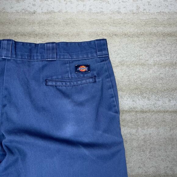 Vintage Y2K Dickies Khakis Pants 40x30 Regular Straight Leg Fit Navy Blue Cotton - Picture 3 of 5